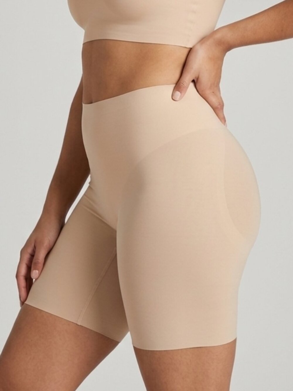 Knix Thigh Saver Leakproof High Rise Anti-Chafing Nude Shorts Sz M